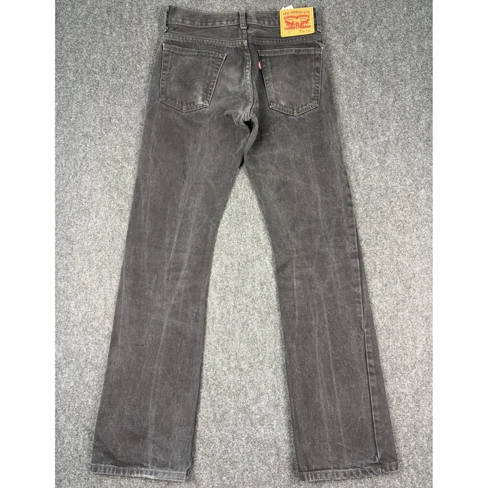 Levis 517 Bootcut Jeans Mens 29x34 Faded Black Denim (28x33) Slim Western